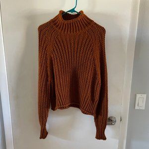 H&M Brown Mock Turtleneck